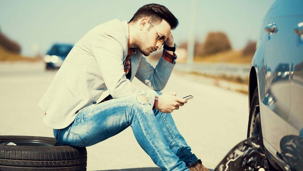 helyszíni gumiszerelés